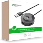 UGREEN USB 2.0 Hub 4 Ports 20277 Black – 480Mbps Transfer, Micro USB Power, LED Indicator, 1M Cable, Supports 10TB HDD, Plug & Play, Overload Protection - Image 8