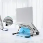 N23-3 Laptop Cooler Stand – Aluminum + ABS + Silicone, Foldable & Adjustable, Heat Dissipation Support with 5° Tilt, Height Range 100–170mm - Image 3