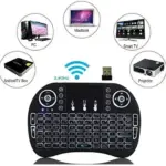 Keyboard & Remote Control  for Smart TV, IPTV, PS4, PC, Pad -  With  Touchpad -  Mini Wireless Backlit Multimedia KeyBoard 2.4GHz USB Rechargeable 