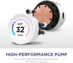 NZXT Kraken Elite RGB 360  AIO CPU Liquid Cooler - 3 x F120 RGB Core Fans - White - Image 6