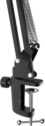 FIFINE CS1 Scissor Boom Arm Mic Stand – Black, Metal Suspension Arm with Heavy-Duty Clamp, 3/8"-5/8" Adapter, Foldable, Adjustable for Gaming, Studio & Streaming - Image 9