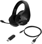 HyperX Cloud Stinger Core Wireless Gaming Headset, NGENUITY Virtual 7.1 ,  DTS Headphone , Adjustable Steel Sliders  , Gaming-grade 2.4Ghz , Noise Cancelling - Black - OPEN BOX  - Image 9