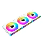 ASIAHORSE DAWN FS ARGB 120mm PWM Fans 3-Pack – Forward White, Daisy-Chain Design, 800-2000RPM, 80CFM Airflow, FDB Bearing, 24 ARGB LEDs, 50,000h Lifespan - Image 2