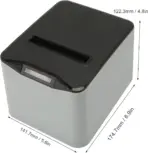 Thermal Receipt Printer, 3'1/8 80mm Thermal Printer with USB, Serial, LAN Port, High Speed Printing, Automatic Cutting for Cash Register Restaurant Kitchen - BLACK - Image 13