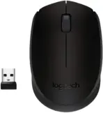 Logitech M171 Optical Wireless Mouse, 1000 DPI, Black