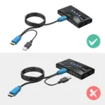 4-Port HDMI KVM Switch 2.0 – 4K@30Hz Ultra HD, USB2.0 Hub, Button & Desktop Controller Switching, Plug & Play, Compatible with Windows, macOS & Linux Systems - Image 5