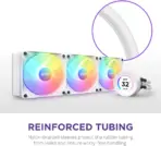 NZXT Kraken Elite RGB 360  AIO CPU Liquid Cooler - 3 x F120 RGB Core Fans - White