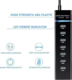 7-Port USB 3.0 Hub - USB Data Hub USB Splitter 7x USB 3.0 Hub with Long Cable 120 cm for Laptop, PC, MacBook, Mac Pro, Mac Mini, iMac, Surface Pro and More USB Devices - Image 3