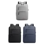 Laptop Backpack - for Tablets & Laptops up to 15.6" - Waterproof - Electronics Protection  - Scratchproof - Travel Friendly - Organized Compartments - USB Charge Port - Slim Casual Business Design - Heavy Duty - 42 x 12 x 30 cm - DENIM BLUE - Image 8