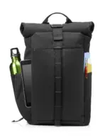 HP Pavilion Roll Top Backpack for 15.6-inch Laptop, Black