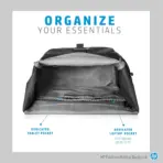 HP Pavilion Roll Top Backpack for 15.6-inch Laptop, Black - Image 4