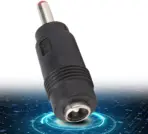 Mini Power Adapters - 3 to 24V DC 5.5 x 2.1 Female to 3.5 x 1.35mm DC Male Adapter Connector Adapter Converter Audio Video Router Power Converter Black, default - Image 4
