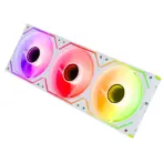 AsiaHorse Dawn Pro ARGB 120mm Fan 3-Pack – Modular Daisy Chain, Infinity Mirror, PWM Control, HDB Bearing, 900-1850 RPM, 71 CFM Airflow, ARGB Sync – Forward White - Image 4