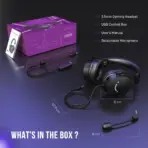 FIFINE AmpliGame H9 Gaming Headset Black – 7.1 Surround Sound, 3.5mm + USB Dual Connectors, Detachable Mic, Noise Canceling, Over-Ear Comfort, PC/PS5/Xbox/Switch - Image 8