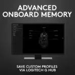 Logitech G502 HERO High Performance Wired Gaming Mouse, HERO 25K Sensor, 25,600 DPI, RGB, Adjustable Weights, 11 Programmable Buttons, On-Board Memory, PC / Mac - Image 4