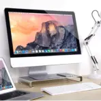 L22 Aluminum Monitor Stand , Ergonomic Riser for Monitors, Laptops & Office Devices