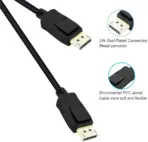 DisplayPort to DisplayPort 1.8M Cable, DP to DP Male to Male , Supports 4K@60Hz, 2K@144Hz Compatible for Lenovo, Dell, HP, ASUS and More