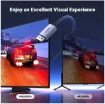 UGREEN DisplayPort 2.1 Cable 3M – VESA Certified, 16K@30Hz / 8K@240Hz / 4K@240Hz, HDR, HDCP 2.2, Braided, Compatible with NVIDIA & AMD GPUs and Gaming Monitors - Image 4