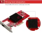 Network Card - 10GB Base-T PCI-e - Marvell AQtion AQC107 Controller, 2.5G / 5G / 10G, Ethernet Adapter, NIC, 10GB RJ45 Port, Support Windows/WindowsServer/Linux/VMwar - Image 6