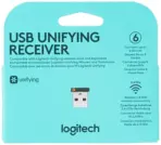 Logitech Unifying Receiver, 2.4 GHz Wireless Technology, USB Plug Compatible with all Logitech Unifying Devices like Wireless Mouse and Keyboard, PC / Mac / Laptop - Black - Image 8