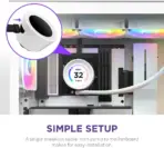 NZXT Kraken Elite RGB 360  AIO CPU Liquid Cooler - 3 x F120 RGB Core Fans - White - Image 4