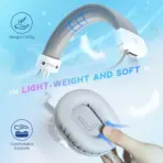 FIFINE AmpliGame H9 Gaming Headset White – 7.1 Surround Sound, 3.5mm + USB Dual Connectors, Detachable Mic, Noise Canceling, Over-Ear Comfort, PC/PS5/Xbox/Switch - Image 4