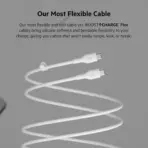 Belkin BoostCharge Flex Silicone USB C Charger cable, USB-IF Certified USB type C to USB type C Charging Cable for iPhone 16, 15, Galaxy S24, S23, iPad, MacBook, Note, Pixel and more | 1meter , WHITE - Image 5
