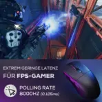 RK ROYAL KLUDGE M3 Wireless Gaming Mouse Huannuo Dark Night 30,000 DPI PAW3950 Sensor, 47g Lightweight, 8000Hz Polling, 5 Programmable Buttons, Tri-Mode Wired/2.4G/BT - Image 5