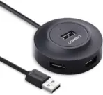 UGREEN USB 2.0 Hub 4 Ports 20277 Black – 480Mbps Transfer, Micro USB Power, LED Indicator, 1M Cable, Supports 10TB HDD, Plug & Play, Overload Protection - Image 2