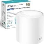 TP-Link Deco X50 AX3000 Mesh WiFi 6 System (1-Pack) – Dual-Band 2402 Mbps + 574 Mbps, AI-Driven Coverage up to 2,500 ft², 3× Gigabit Ports, HomeShield Security, Easy Setup
