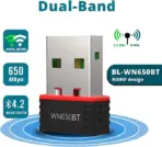 LBLINK USB BL-WN650BT NANO WIRELESS BLUETOOTH 4.2 + AC650M