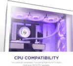 NZXT Kraken Elite RGB 360  AIO CPU Liquid Cooler - 3 x F120 RGB Core Fans - White - Image 2