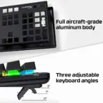 HyperX Alloy Origins™ Mechanical Gaming Keyboard – Full-Size, RGB Backlit, Aluminum Body, Detachable USB-C, Adjustable Tilt, NGENUITY Customization | Red Switches - Image 9