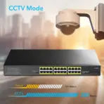 CUDY 26-Port Gigabit Ethernet Unmanaged PoE+ Switch, 300W, 24 * 100/1000Mbps PoE+ Ports, 2 Gigabit SFP, CCTV / VLAN Mode, 19-inch Rackmount, 802.3af/at | BLACK GS1028PS2 | NO WARRNTY - Image 2
