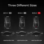 BenQ Zowie EC3-C Ergonomic Gaming Mouse | Professional Esports Performance | Lighter Weight | Driverless | Paracord Cable | 24-Step Scroll Wheel | Matte Black | Small Size - Image 10