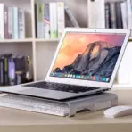 L11 Aluminum Monitor/Laptop Stand – Ergonomic Riser with 20kg Load Capacity & Space-Saving Design for Monitors, Laptops, and Office Devices - Image 5