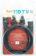 3-in-1 High Speed HDMI to Mini/Micro HDMI Gold-Plated Adapter Converter 1.5 meters Cable Kit Compatible with HDTV/Tablet/PC/Computer/Xbox 360/PS4/PS3/1080P Mobile Camera/DV Home Theater  - Image 9