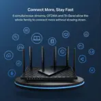 TP-Link AXE5400 Tri-Band WiFi 6E Router (Archer AXE75)- Gigabit Wireless Internet Router, ax Router for Gaming, VPN Router, OneMesh, WPA3
