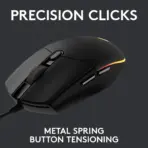 Logitech G102 Light Sync Gaming Wired Mouse RGB Lighting, 6 Programmable Buttons, 8 k dpi Tracking,16.8mn Color, Light Weight - Black - Image 7