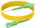  Fiber Optic Internet Cable 3 Meters, OS2 Single Mode Fiber Patch Cable, SC/APC to SC/APC-SM Simplex 9/125um LSZH Yellow OD 3.0mm - Image 7