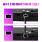 ASIAHORSE Hydrus 8-Pin ARGB GPU B Extension Cable – 30cm, Black, 18AWG Wire, 12V RGB Lighting, 25A Current, 300W Power, Premium PVC Sleeving for High-Performance GPUs - Image 6