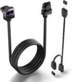 ASIAHORSE HYDRUS 16-Pin ARGB GPU A Extension Cable 50cm – Black, 18AWG, 12VHPWR, 30A Current, 450W Rated Power, PVC Build, Addressable RGB Lighting - Image 2