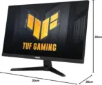 ASUS TUF Gaming VG249QM1A 23.8” FHD Fast IPS Gaming Monitor with 270Hz Overclockable Refresh Rate, 1ms Response Time, FreeSync Premium, G-Sync Compatibility & ELMB Technology | BLACK  - Image 8