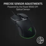 Razer Cobra Wired Gaming Mouse - Chroma RGB Lighting with Underglow - Speedflex Cable - Black - Image 9