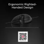 BenQ EC2-C Zowie Ergonomic Gaming Mouse | Professional Esports Performance | Lighter Weight | Driverless | Paracord Cable | 24-Step Scroll Wheel | Matte Black | Medium Size - Image 7