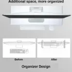 L22 Aluminum Monitor Stand , Ergonomic Riser for Monitors, Laptops & Office Devices - Image 4