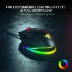 Razer Basilisk V3 Customizable Ergonomic Gaming Mouse: Fastest Gaming Mouse Switch - Chroma RGB Lighting - 26K DPI Optical Sensor -Classic Black - Image 5