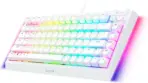 Razer BlackWidow V4 75% Mechanical Gaming Keyboard: Hot Swappable Design - Compact & Durable - Orange Tactile Switches - Chroma RGB - Roller & Media Keys - Wrist Rest - Snap Tap | White - Image 11