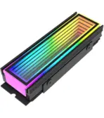ASIAHORSE M.2 Heatsink Infinity ARGB Black – 5V ARGB Lighting, 6 LEDs, AURA Sync 3-Pin Connector, Aluminum Cooling, 73mm Compact Design for NVMe SSDs - Image 2