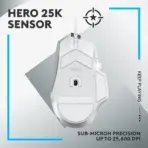 Logitech G502 X Wired Gaming Mouse - LIGHTFORCE hybrid optical-mechanical primary switches, HERO 25K gaming sensor, compatible with PC - macOS/Windows - White - Image 5